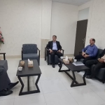 دیدار صمصامی سرپرست اداره کتابخانه با مهندس کاظم پور شهردار تیمورلو